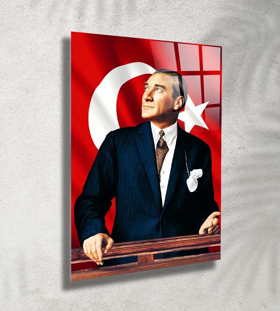 Atatürk Cam Tablo 1002