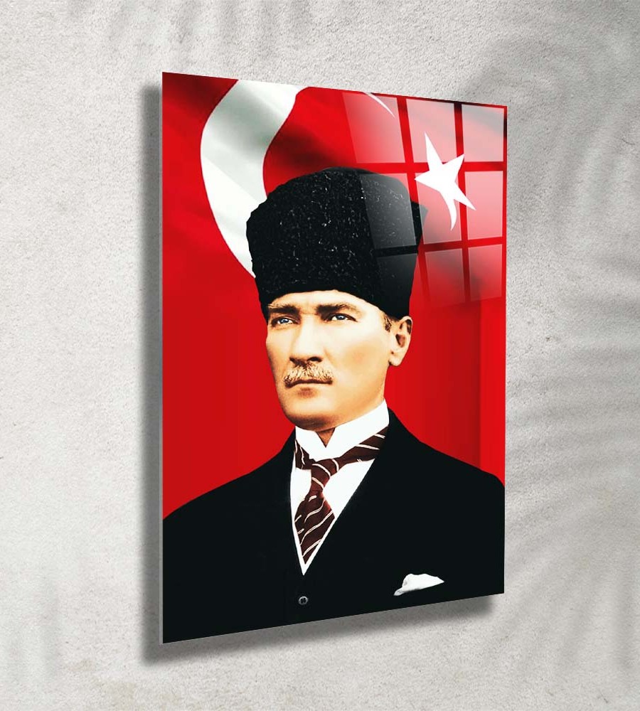 Atatürk Cam Tablo 1014