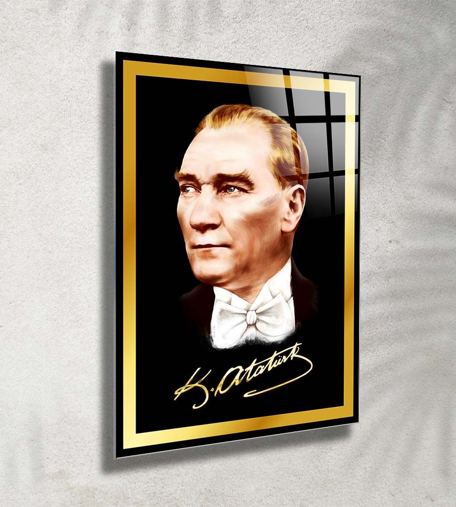 Atatürk Cam Tablo 1026