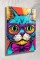 Kedi Pop Art Cam Tablo